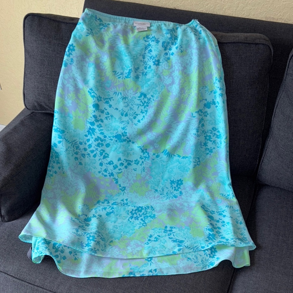 Floral Blue Skirt
